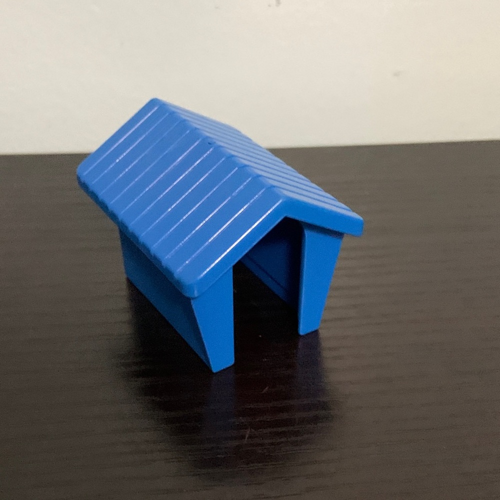 Vintage Playmobil Blue Doghouse 1990